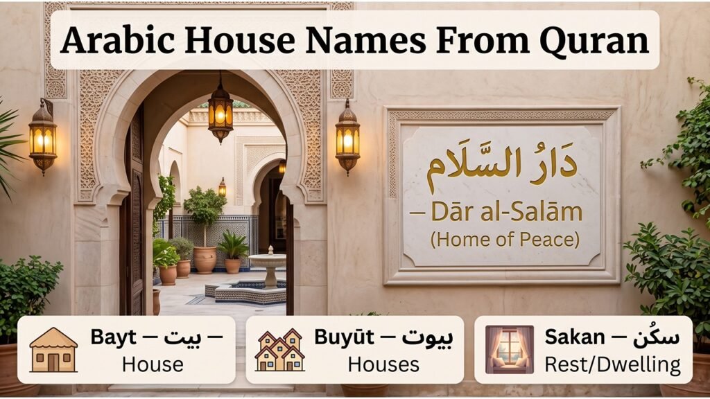 Arabic House Names From Quran
