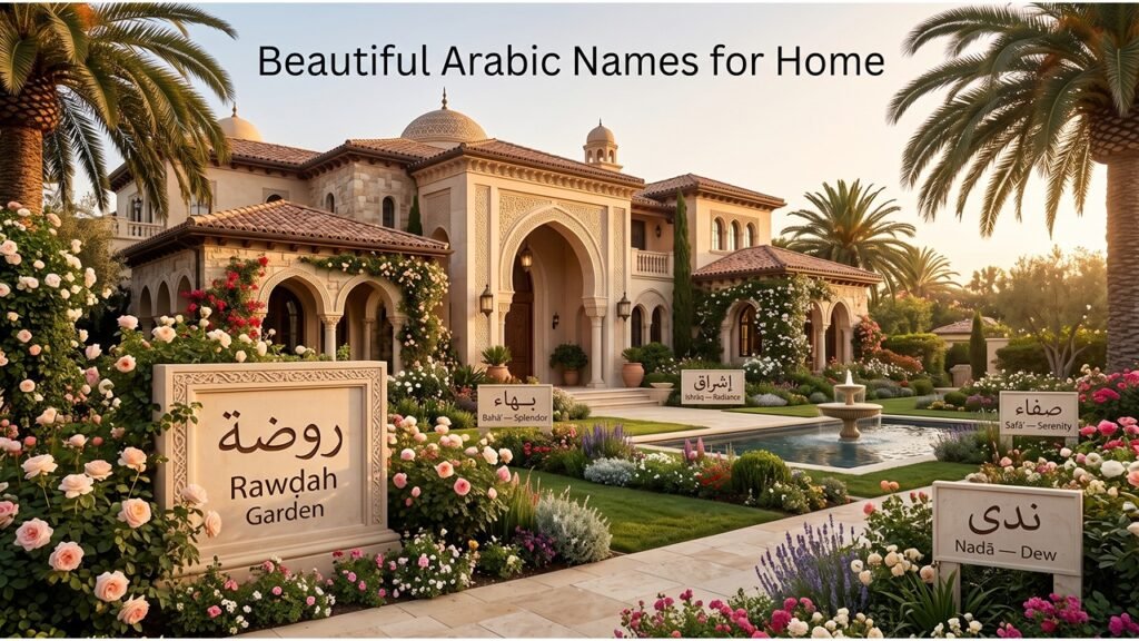 Beautiful Arabic Names for Home