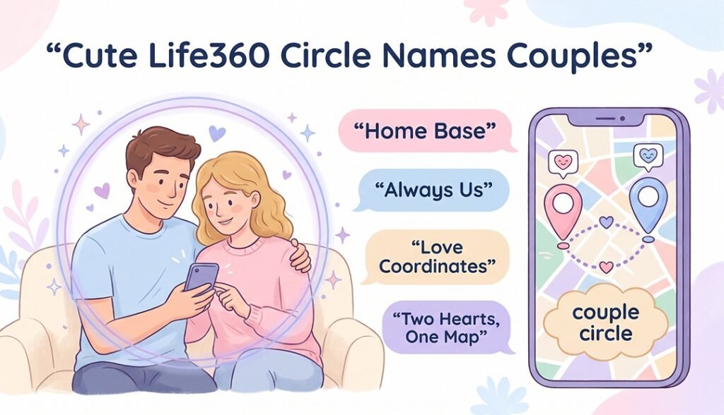 Cute Life360 Circle Names for Couples