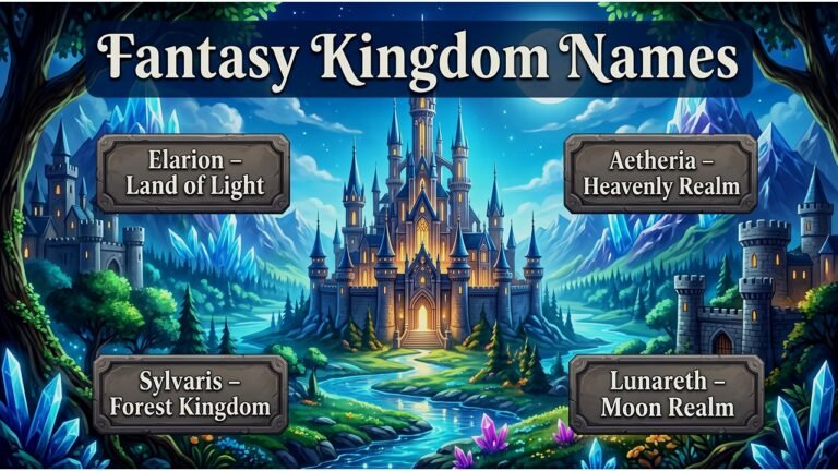 Fantasy Kingdom Names With Meaning