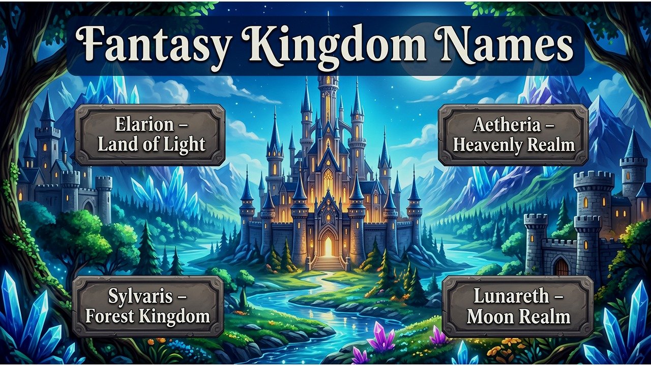 Fantasy Kingdom Names With Meaning