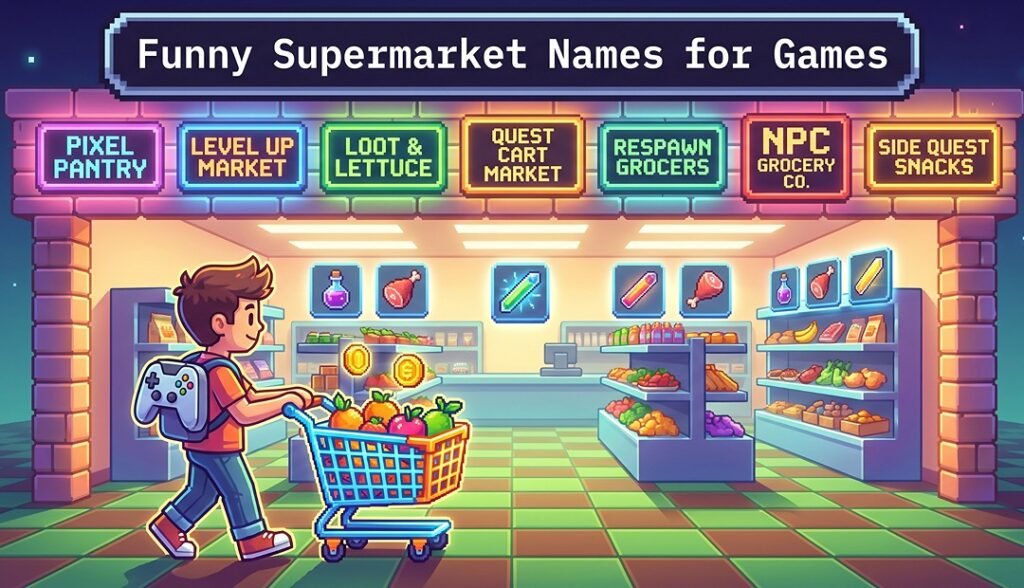 Funny Supermarket Names for Games