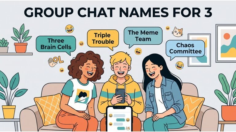 Group Chat Names for 3
