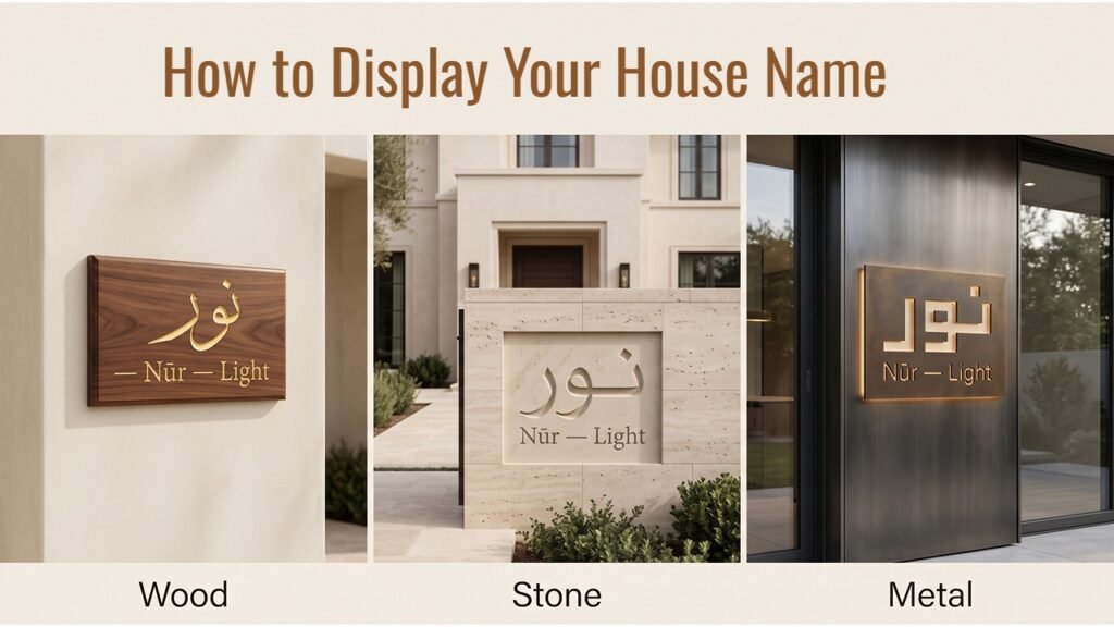 How to Display Your House Name