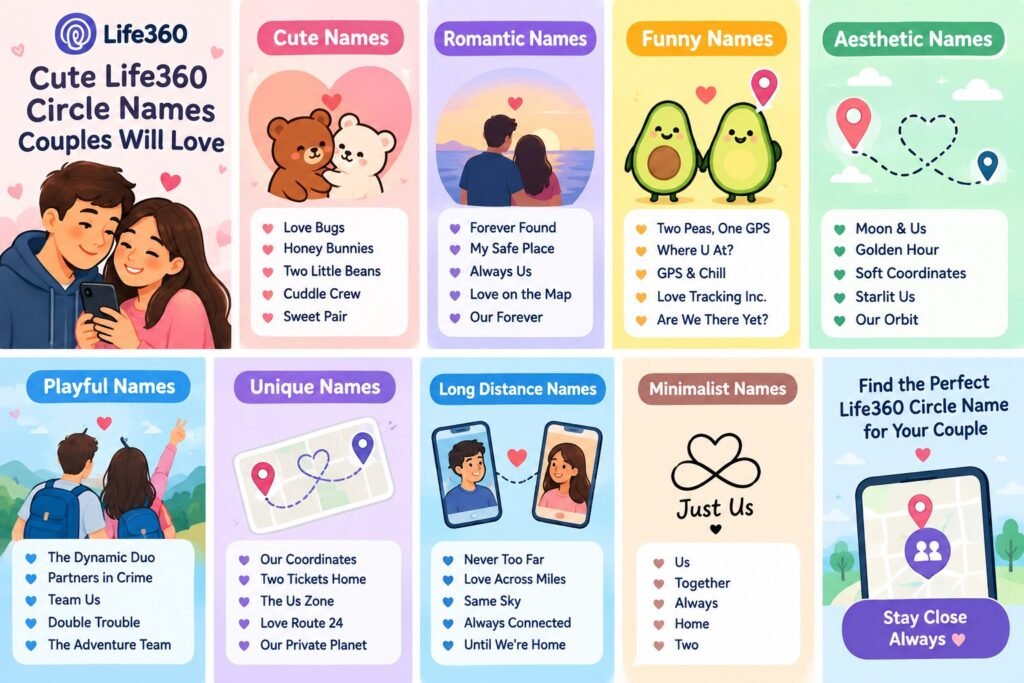 Life360 Circle Names Couples