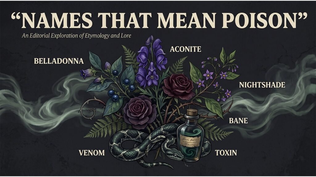 Names that mean poison