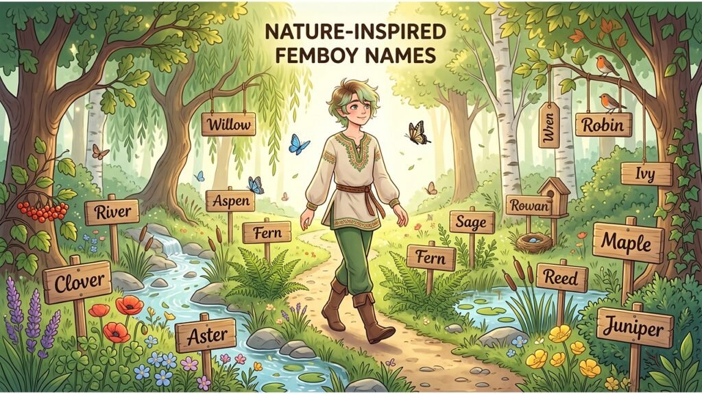 Nature-Themed Femboy Names
