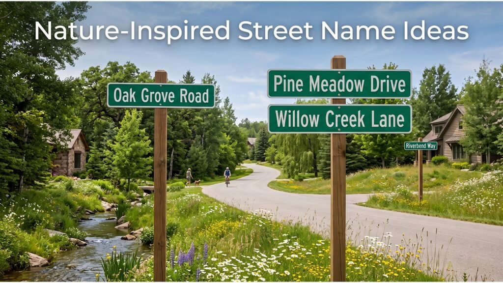 Nature-Themed Street Names