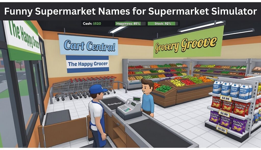 Supermarket Names for Supermarket Simulator
