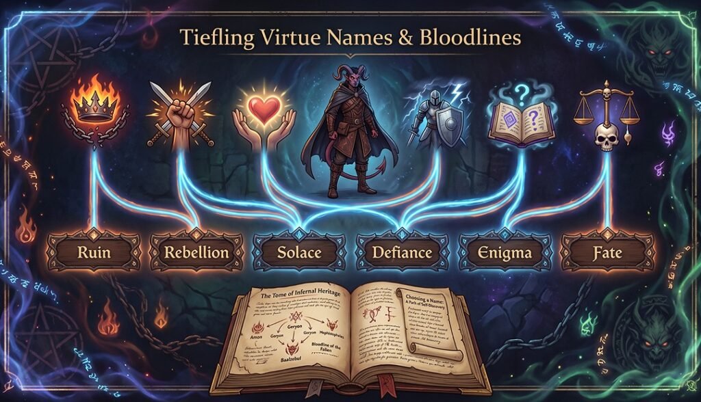 Tiefling Virtue Names