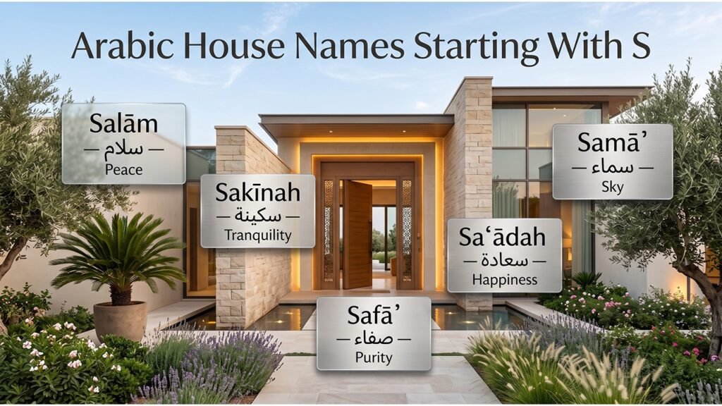 Unique Arabic House Names Starting With S