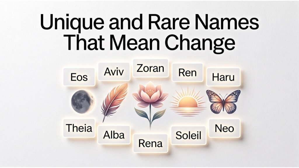 Unique and Rare Names That Mean Change