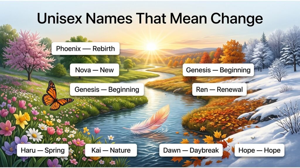 Unisex Names That Mean Change