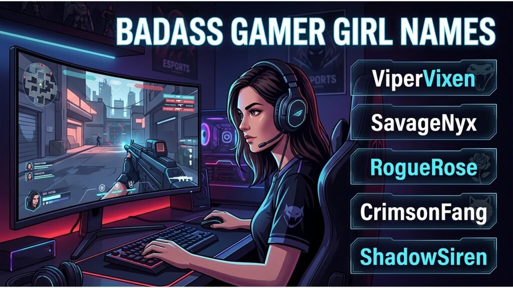gamer girl names