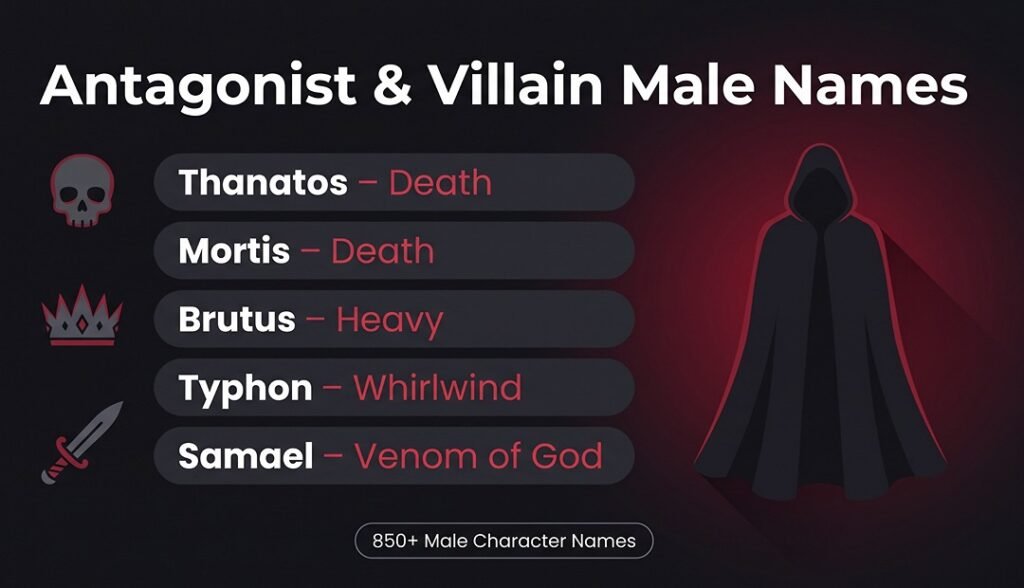Antagonist & Villain Male Names