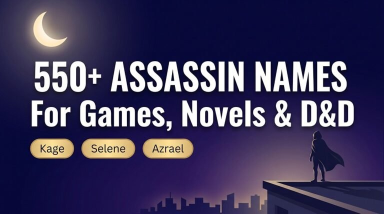 Assassin Names