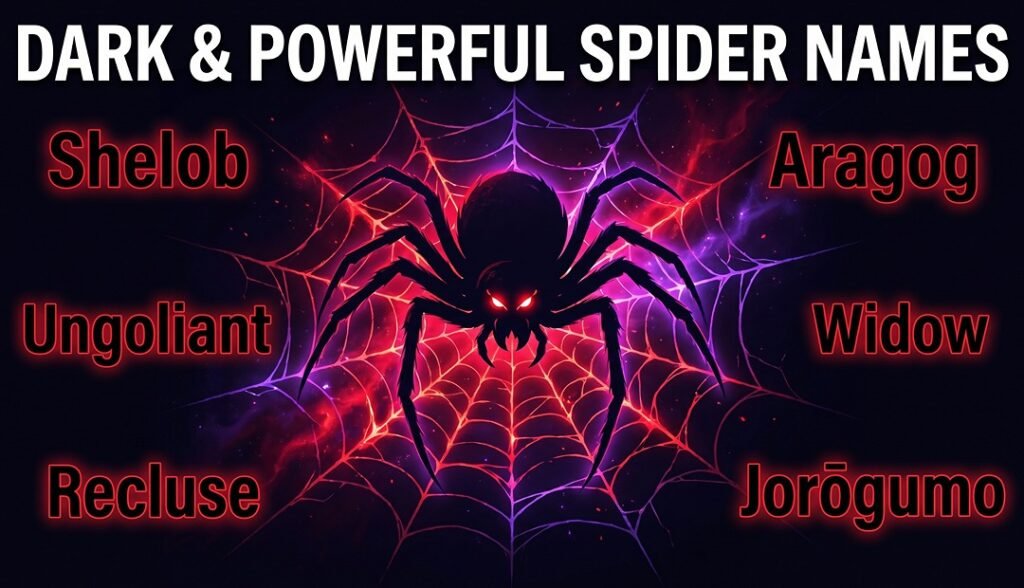 Dark & Powerful Spider Names