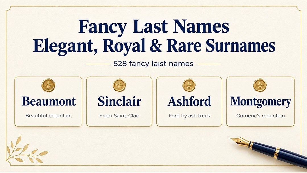 Fancy Last Names