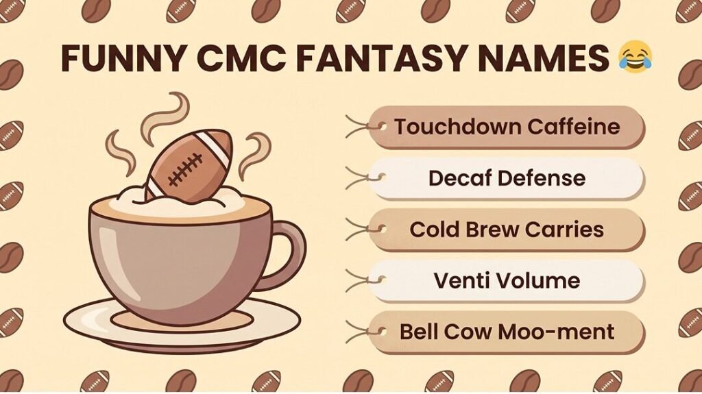 Funny Christian McCaffrey Fantasy Football Team Names