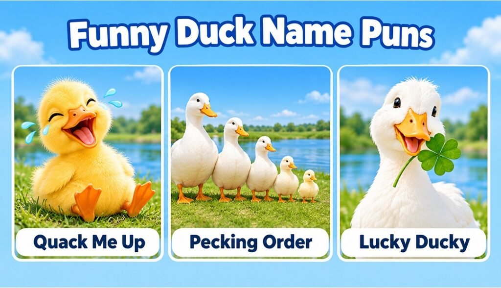 Funny Duck Names Puns