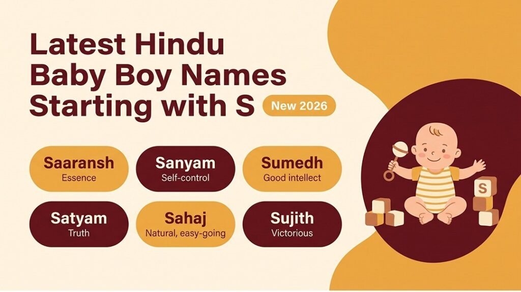 Hindu Baby Boy Names Starting with S in Tamil Latest