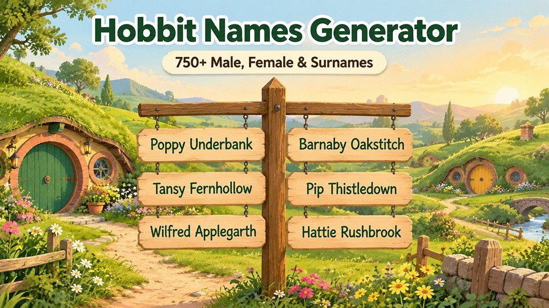 Hobbit Names Generator