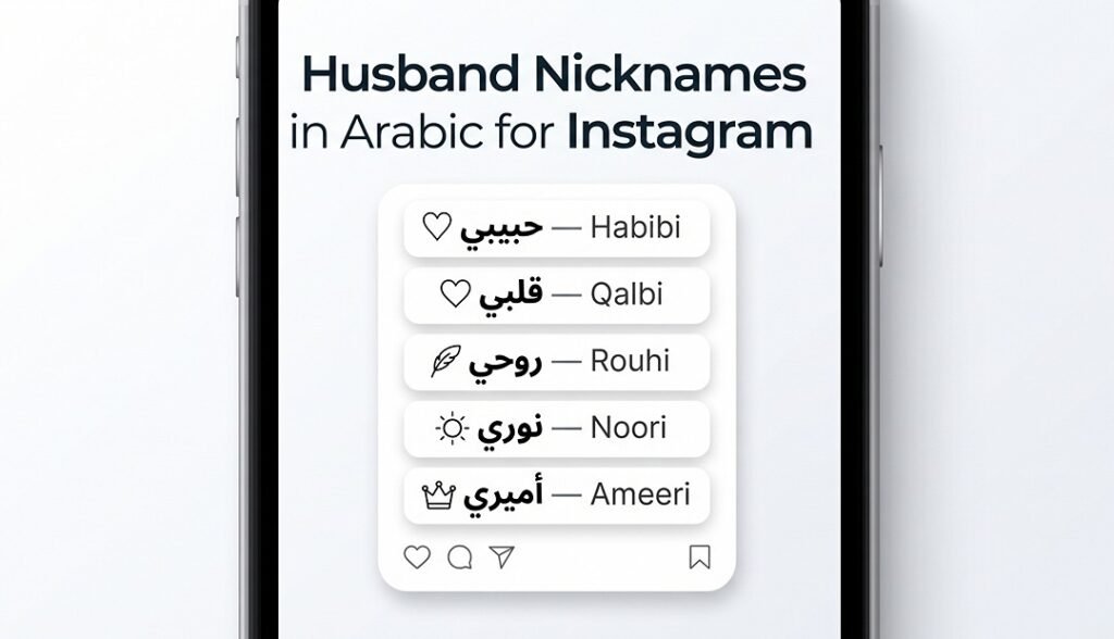 Husband Nicknames in Arabic for Instagram