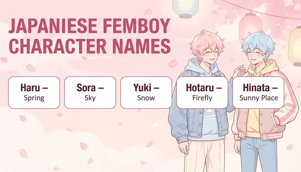 Japanese Femboy Character Names