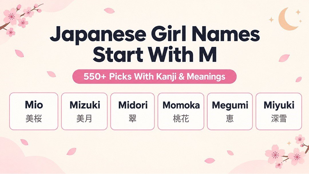 Japanese Girl Names Start with M