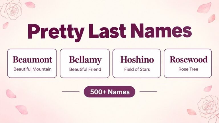Pretty Last Names