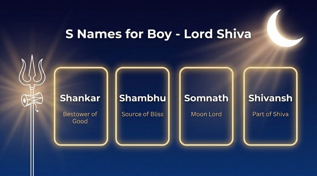 S Names for Boy Hindu Lord Shiva