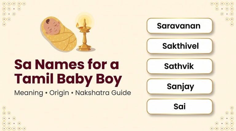 Tamil Names Starting with Sa for Baby Boy