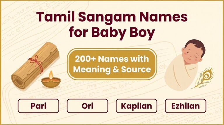 Tamil Sangam Ilakkiyam Names for Baby Boy